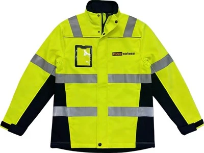 Chaqueta Soft Shell amarilla de alta visibilidad